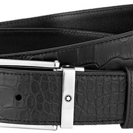 Montblanc 126737 Black Men's Leather Belt