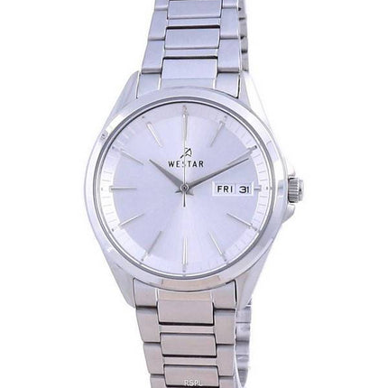 Westar Silver Dial Stainless Steel Quartz 40212 STN 107 Women's Watch