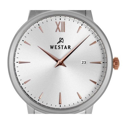 Westar Profile Stainless Steel Silver Dial Quartz 50215SPN607 Mens Watch