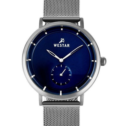 Westar Profile Stainless Steel Blue Dial Quartz 50247STN104 Mens Watch