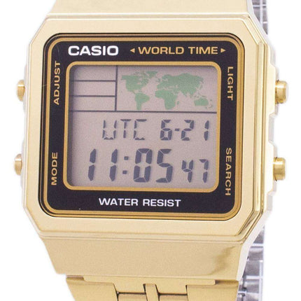 Casio Digital Stainless Steel World Time A500WGA-1DF A500WGA-1 Mens Watch