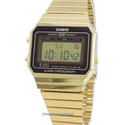 Casio Youth Vintage A700WG-9A Alarm Chronograph Quartz Men's Watch