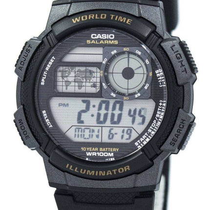 Casio Youth Digital World Time AE-1000W-1AV Men's Watch