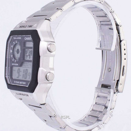 Casio Digital World Time WR100M AE-1200WHD-1AVDF AE-1200WHD-1AV Mens Watch