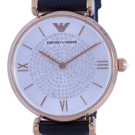 Emporio Armani Gianni T-Bar Crystal Accents Quartz AR11387 Women's Watch