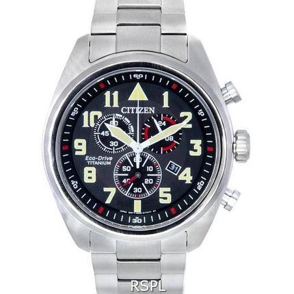 Citizen Super Titanium Chronograph Eco-Drive AT2480-81E 100M Men's Watch