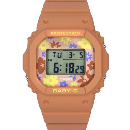 Casio Baby-G Retro Flower Field Digital Resin Strap Quartz BGD-565RP-4 100M Womens Watch