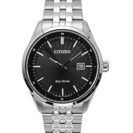 Citizen Eco-Drive Stainless Steel Black Dial BM7560-59E 100M Men's watch