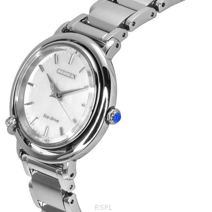 Citizen L Arcly Diamond Accent Stainless Steel Mother Of Pearl Dial Eco-Drive EM1090-60D Womens Watch With Extra Strap