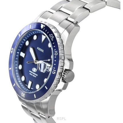 Fossil Blue Dive Stainless Steel Blue Dial Quartz FS6029 100M Men's Watch