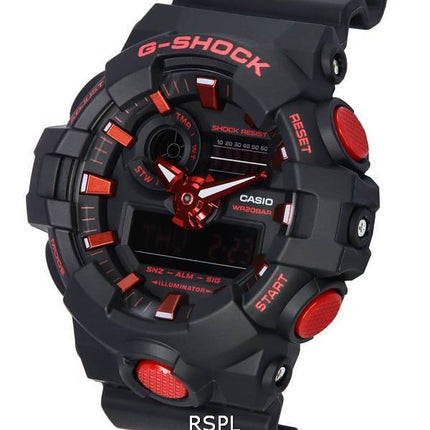 Casio G-Shock X Ignite Red Series Analog Digital Quartz GA-700BNR-1A GA700BNR-1 200M Men's Watch