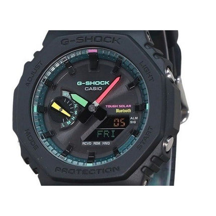 Casio G-Shock Analog Digital Smartphone Link Multi Fluorescent Accents Series Tough Solar GA-B2100MF-1A 200M Men's Watch