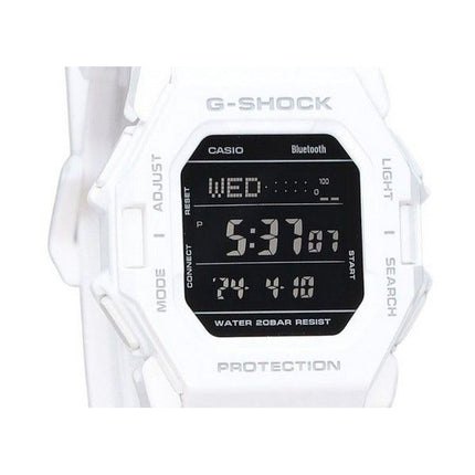 Casio G-Shock Digital Smartphone Link White Resin Strap Quartz GD-B500-7 200M Mens Watch