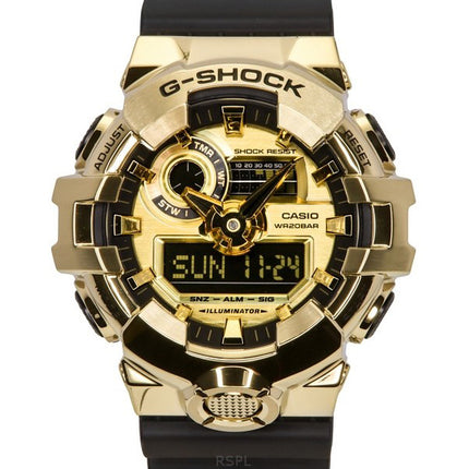 Casio G-Shock G-Steel Analog Digital Resin Strap Gold Dial Quartz GM-700G-9A 200M Men's Watch