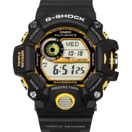 Casio G-Shock Master Of G-Land Rangeman Digital Black Resin Strap Solar GW-9400Y-1 200M Mens Watch