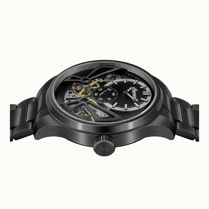 Ingersoll The Naismith Stainless Steel Black Skeleton Dial Automatic I16102 Men's Watch