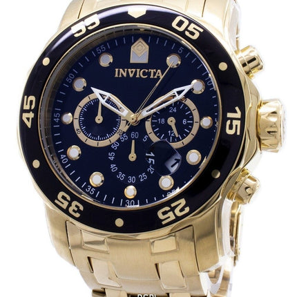 Invicta Pro-Diver Chronograph Gold Tone 200M INV0072/0072 Mens Watch