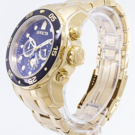 Invicta Pro-Diver Chronograph Gold Tone 200M INV0072/0072 Mens Watch