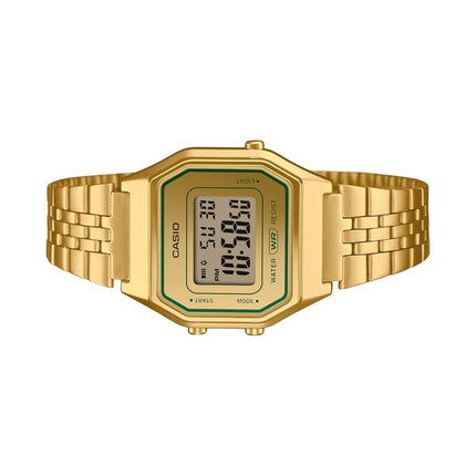 Casio Vintage Digital Gold Tone Stainless Steel Bracelet Quartz LA680WEGV-9A Women's Watch