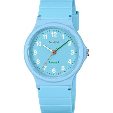 Casio Pop Analog Blue Bio Based Resin Strap Blue Dial Quartz LQ-24B-2B Women's Watch