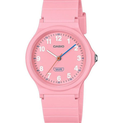 Casio Pop Analog Pink Bio Based Resin Strap Pink Dial Quartz LQ-24B-4B Women's Watch