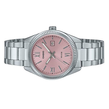 Casio Standard Analog Stainless Steel Pink Dial Quartz LTP-1302DD-4A1V Women's Watch