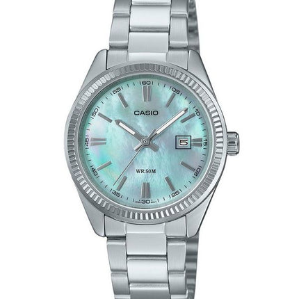 Casio Standard Analog Stainless Steel Mother Of Pearl Dial Quartz LTP-1302DS-2AV Women's Watch