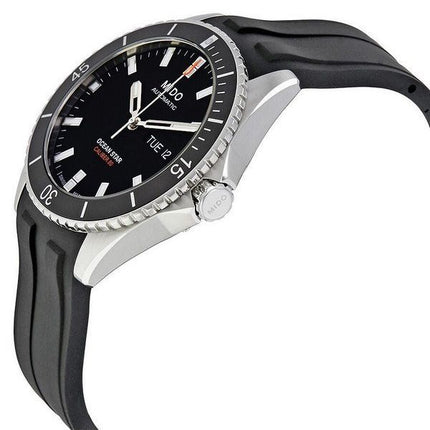 Mido Ocean Star Rubber Strap Black Dial Automatic Divers M026.430.17.051.00 200M Mens Watch