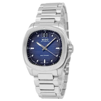 Mido Multifort TV Big Date Stainless Steel Blue Dial Automatic M049.526.11.041.00 100M Men's Watch