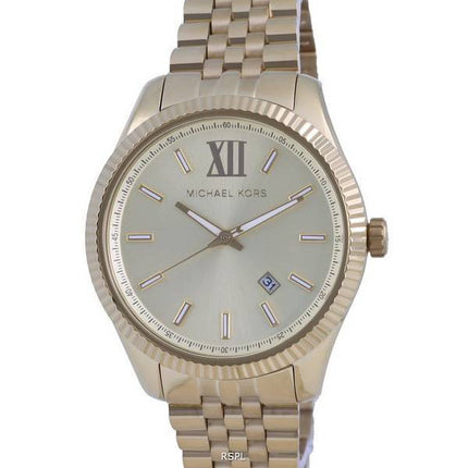 Michael Kors Lexington Gold Dial Quartz MK8857 Mens Watch