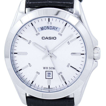 Casio Analog Silver Dial MTP-1370L-7AVDF MTP-1370L-7AV Mens Watch