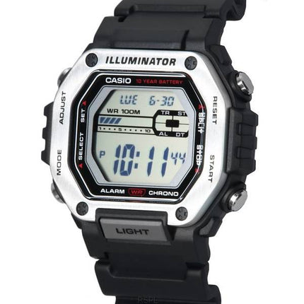 Casio Standard Digital Black Dial Quartz MWD-110H-1A MWD110H-1 100M Men's Watch