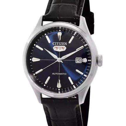 Citizen Automatic Leather Strap Blue Dial NH8390-20L Men's Watch