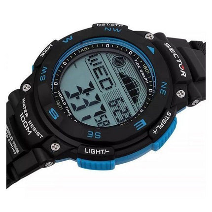 Sector EX-35 Digital Black Dial Quartz R3251534002 100M Mens Watch