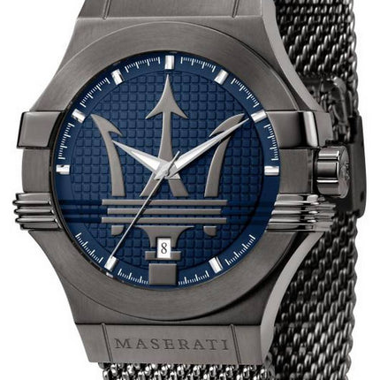 Maserati Potenza Blue Dial Stainless Steel Quartz R8853108005 100M Men's Watch