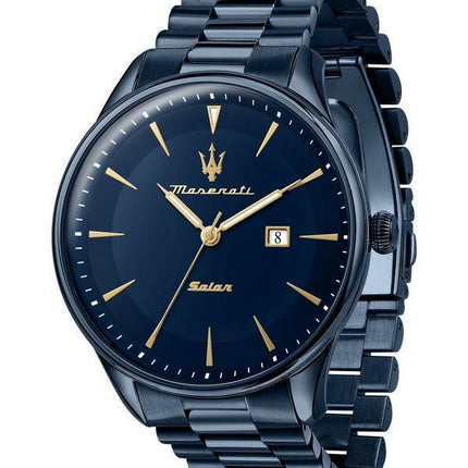 Maserati Tradizione Solar Blue Dial Quartz R8853146003 100M Mens Watch