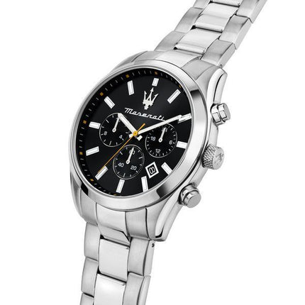 Maserati Attrazione Chronograph Stainless Steel Black Dial Quartz R8853151010 Men's Watch