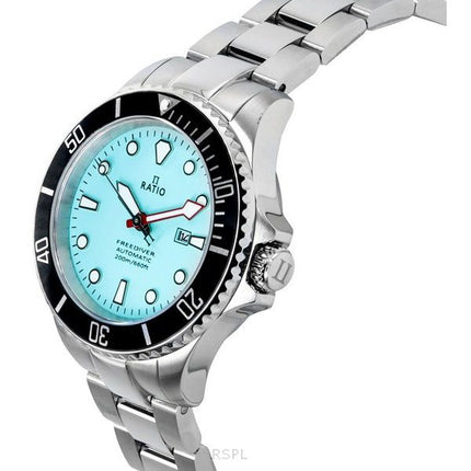 Ratio FreeDiver Sapphire Stainless Steel Ice Blue Dial Automatic RTFL837 200M Women's Watch