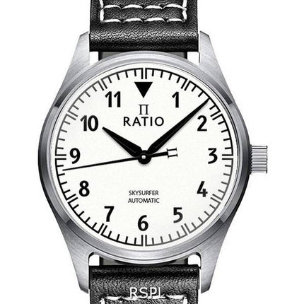 Ratio Skysurfer Pilot Full Luminous Dial Leather Automatic RTS307 200M Mens Watch