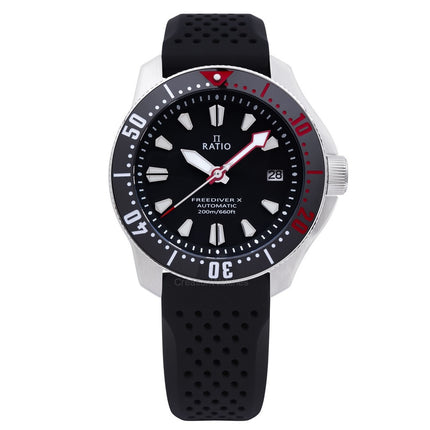 Ratio FreeDiver X Marine Black With Black Ceramic Inlay Automatic Diver RTX001 200M Men's Watch