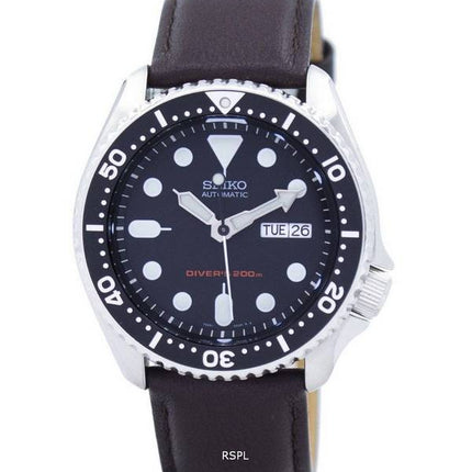 Seiko Automatic Diver's 200M Ratio Dark Brown Leather SKX007K1-LS11 Men's Watch