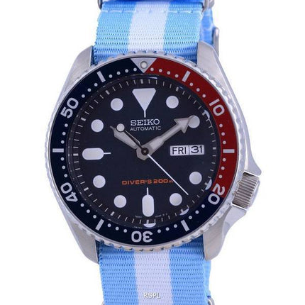 Seiko Automatic Divers Polyester SKX009K1-var-NATO24 200M Mens Watch