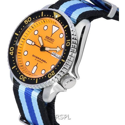 Seiko Orange Dial Automatic Diver's SKX011J1-var-NATO20 200M Men's Watch