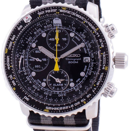 Seiko Pilot's Flight SNA411P1-VAR-NATO1 Quartz Chronograph 200M Men's Watch