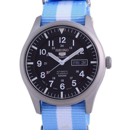 Seiko 5 Sports Automatic Polyester SNZG15J1-var-NATO24 100M Mens Watch