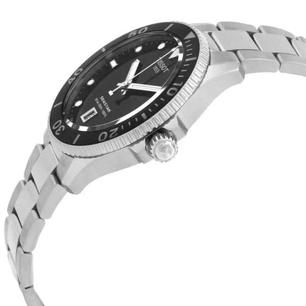 Tissot T-Sport Seastar 1000 Stainless Steel Black Dial Quartz Diver's T120.410.11.051.00 300M Men's watch