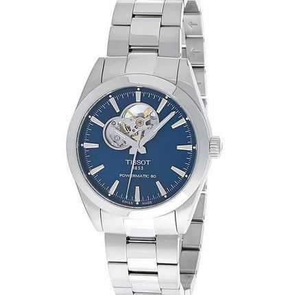 Tissot T-Classic Gentleman Powermatic 80 Open Heart Blue Dial Automatic T127.407.11.041.01 100M Mens Watch