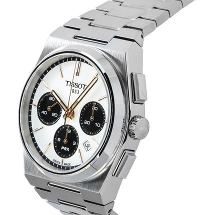 Tissot T-Classic PRX Chronograph White Dial Automatic T137.427.11.011.00 100M Mens Watch