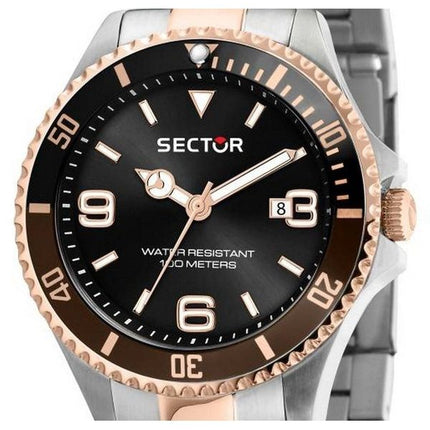 Refurbished Sector 230 Black Dial Two Tone Stainless Steel Quartz R3253161019 100M Men's Watch