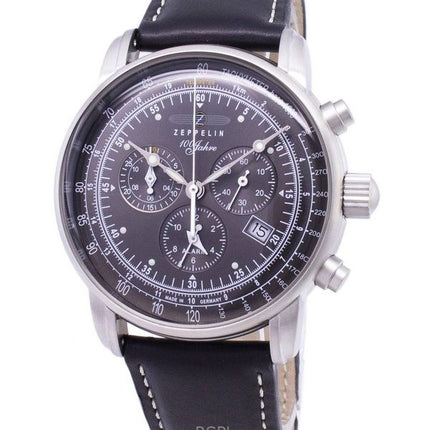 Refurbished Zeppelin 100 Years ED.1 Chronograph Black Dial Germany Made Quartz 76802 Men's Watch